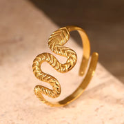 Golden Serpent Wrap Ring