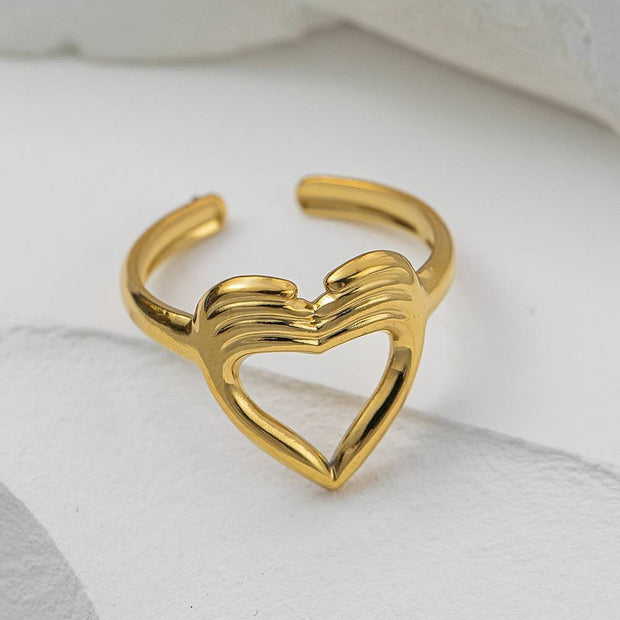 Embrace Heart Ring