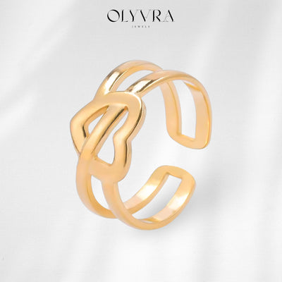 Golden Infinity Knot Ring