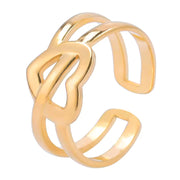 Golden Infinity Knot Ring