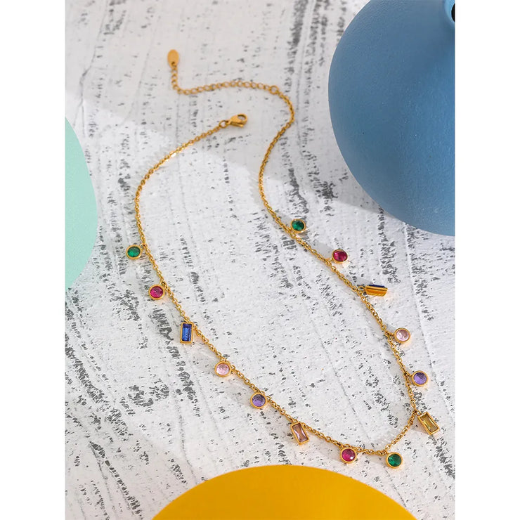 Gemstone Confetti Chain