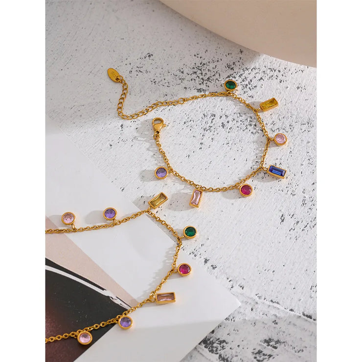 Gemstone Confetti Chain