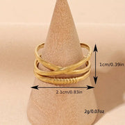 Golden Harmony Crossover Ring